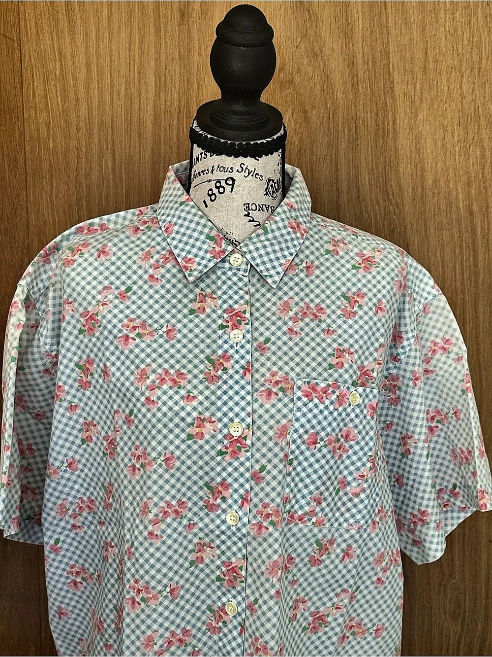 Cabin Creek Floral Gingham Button Down